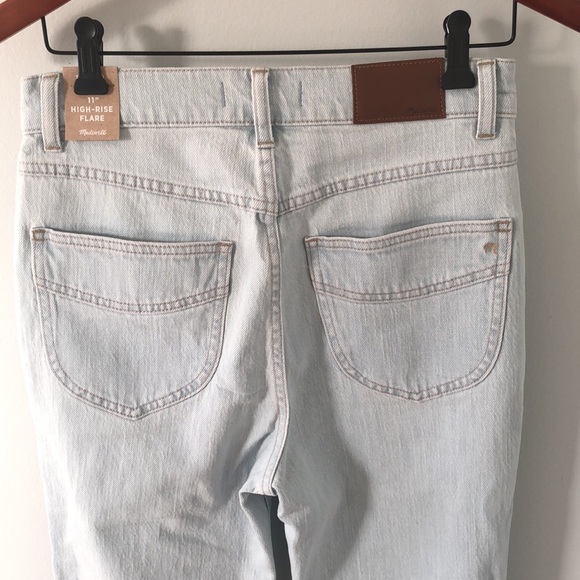Madewell Light Blue Flare Jeans - Picture 9 of 10